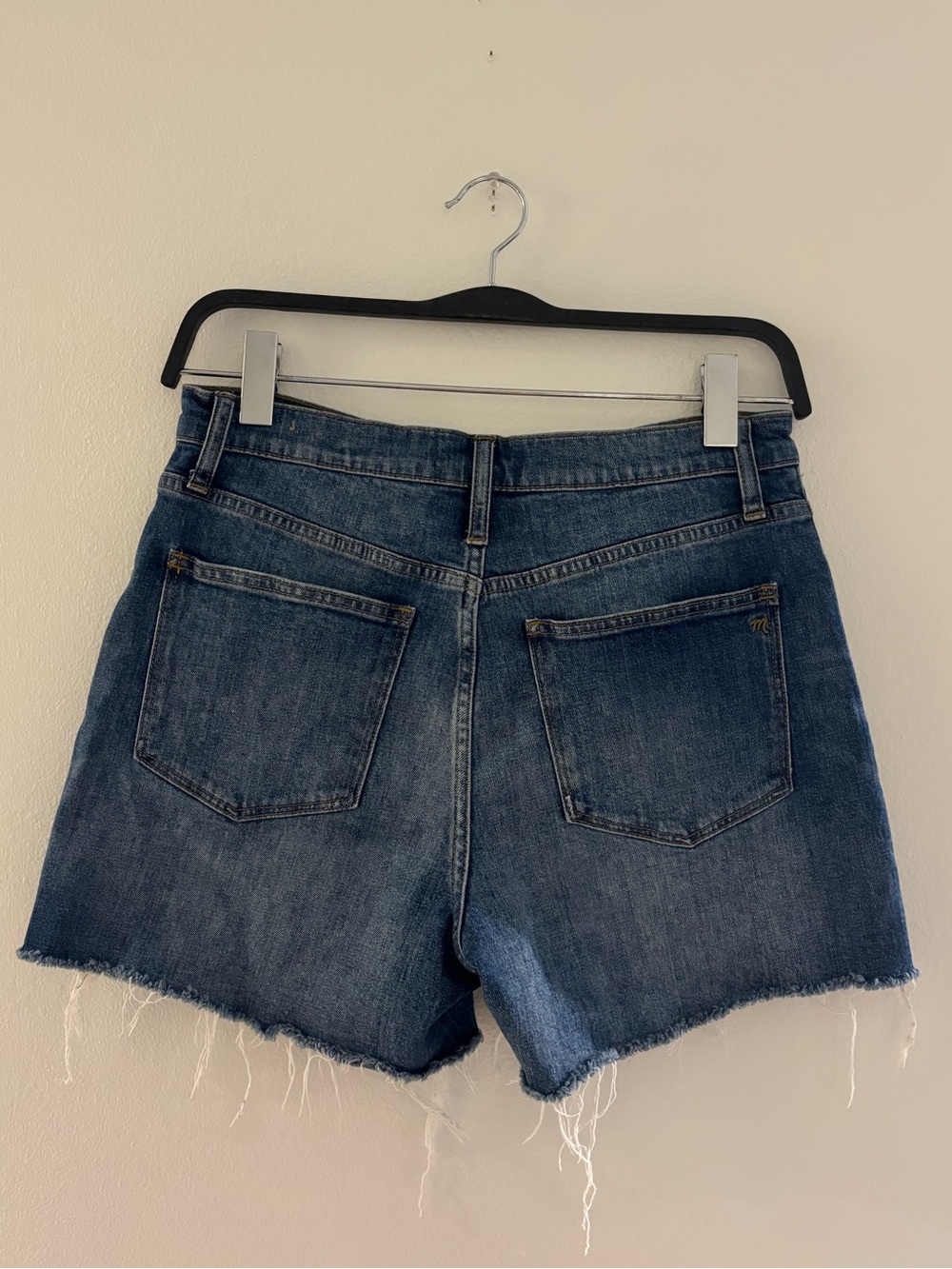 Madewell High Rise Raw Hem Denim Shorts Size 29 - Picture 3 of 8